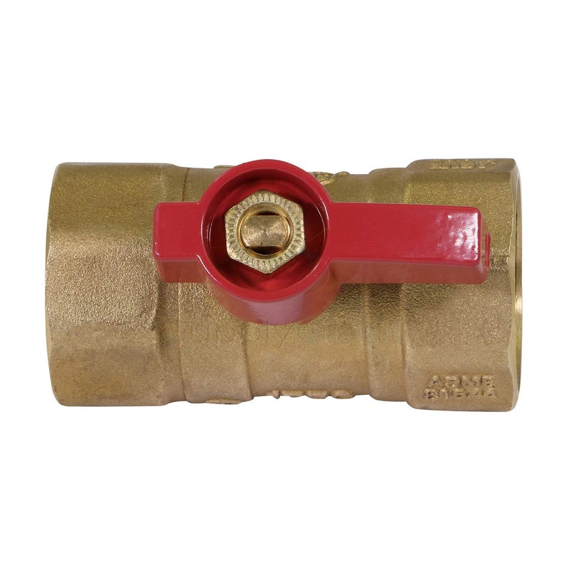 SUPPLYGIANT SUPPLY GIANT GUHW-56G56G Gas Ball Valve with 3/4'' FIP x 3/4'' FIP Fittings for Gas Connectors with Quarter-Turn Lever Handle, Brass Construction, Excellent Corrosion Resistance, CSA Approved - Image 3